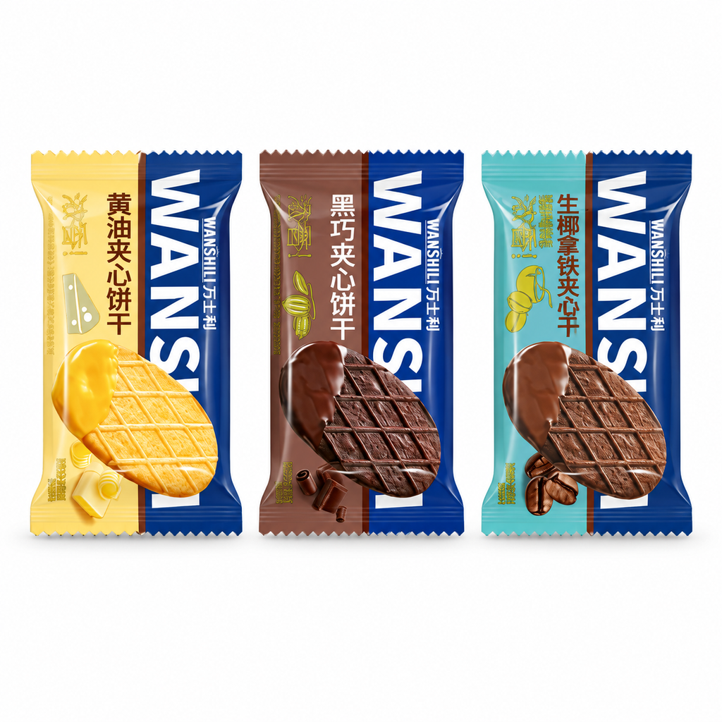 Wanshili Waffle Biscuits - 4 Pcs